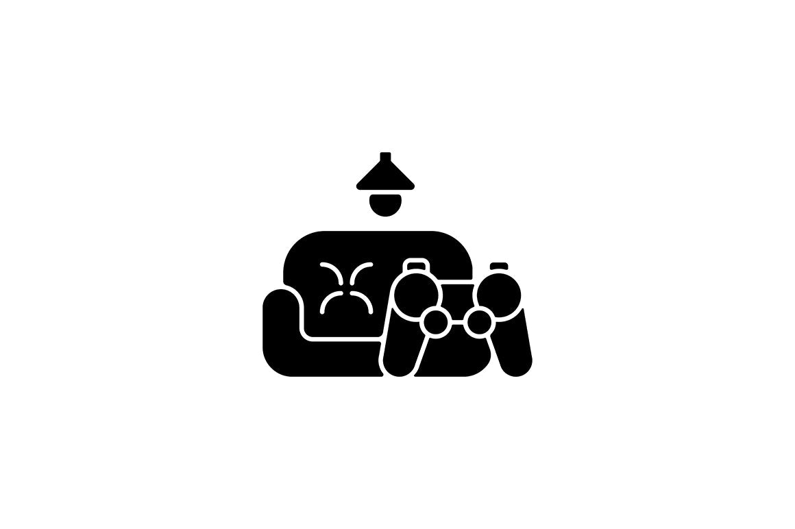 Employee perks and bonuses black glyph icons set on white space