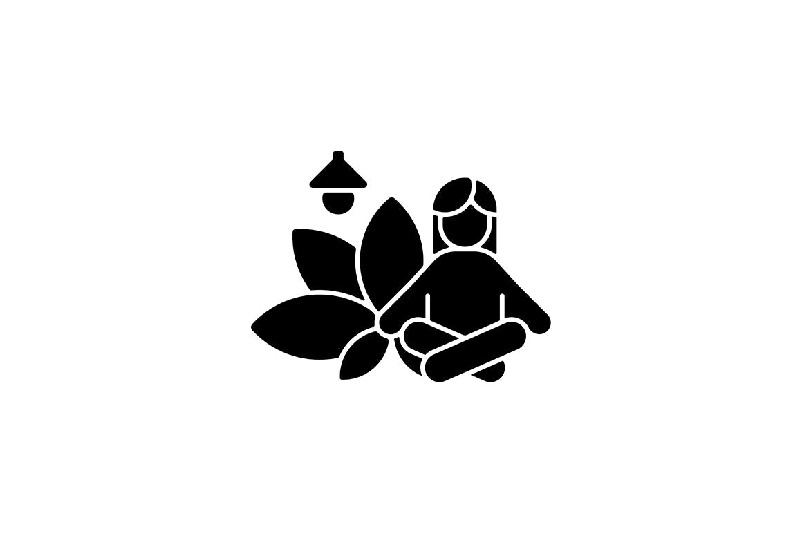 Employee perks and bonuses black glyph icons set on white space