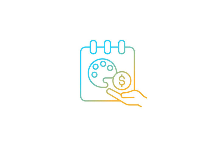 Employee perks and bonuses gradient icons set for dark and light mode