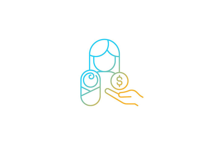 Employee perks and bonuses gradient icons set for dark and light mode
