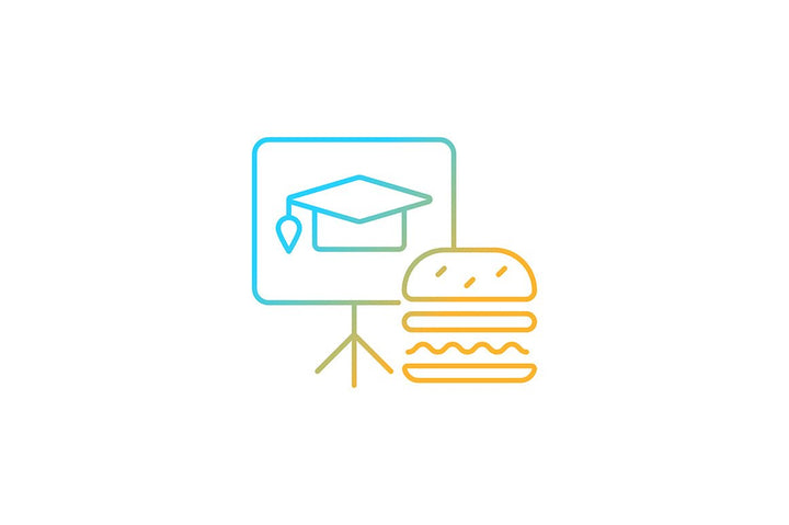Employee perks and bonuses gradient icons set for dark and light mode