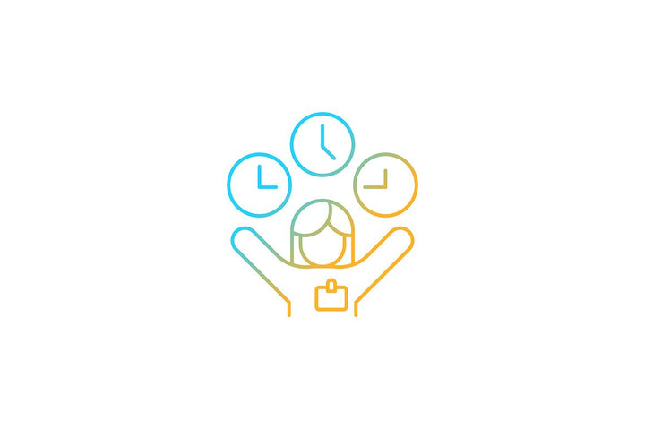 Employee perks and bonuses gradient icons set for dark and light mode
