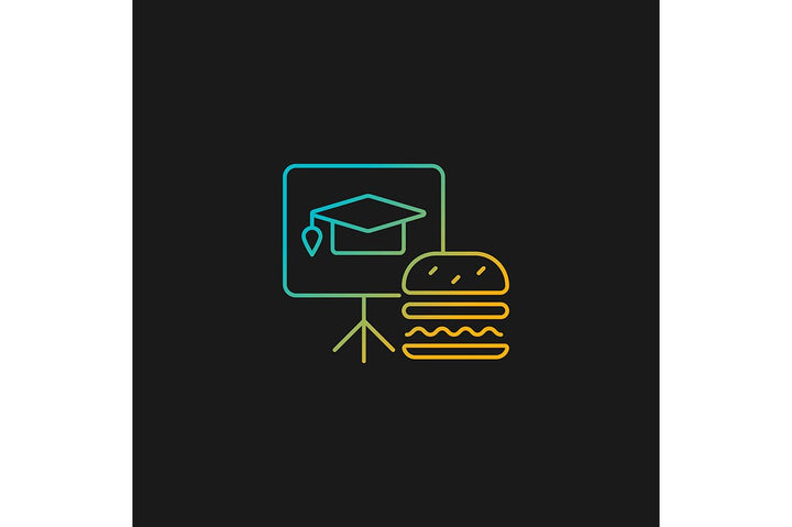 Employee perks and bonuses gradient icons set for dark and light mode