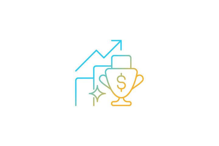 Employee perks and bonuses gradient icons set for dark and light mode