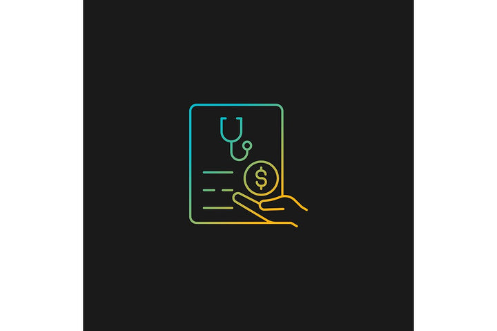 Employee perks and bonuses gradient icons set for dark and light mode
