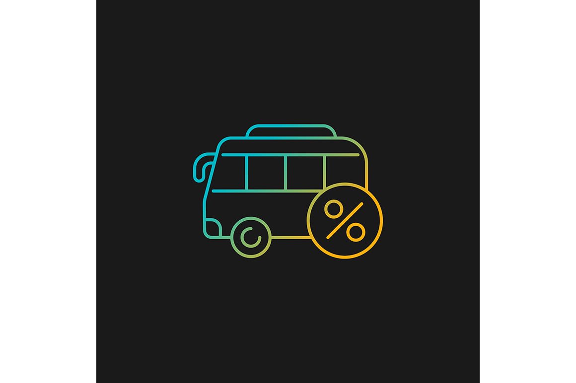 Employee perks and bonuses gradient icons set for dark and light mode