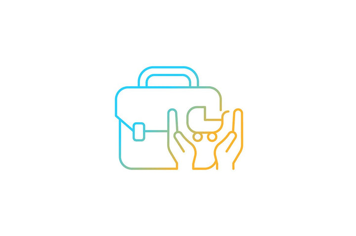 Employee perks and bonuses gradient icons set for dark and light mode