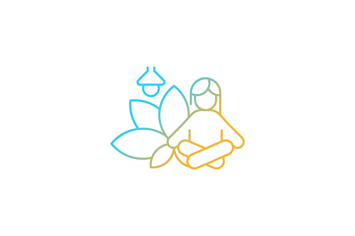 Employee perks and bonuses gradient icons set for dark and light mode