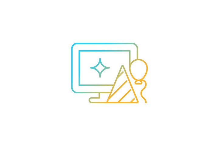 Employee perks and bonuses gradient icons set for dark and light mode