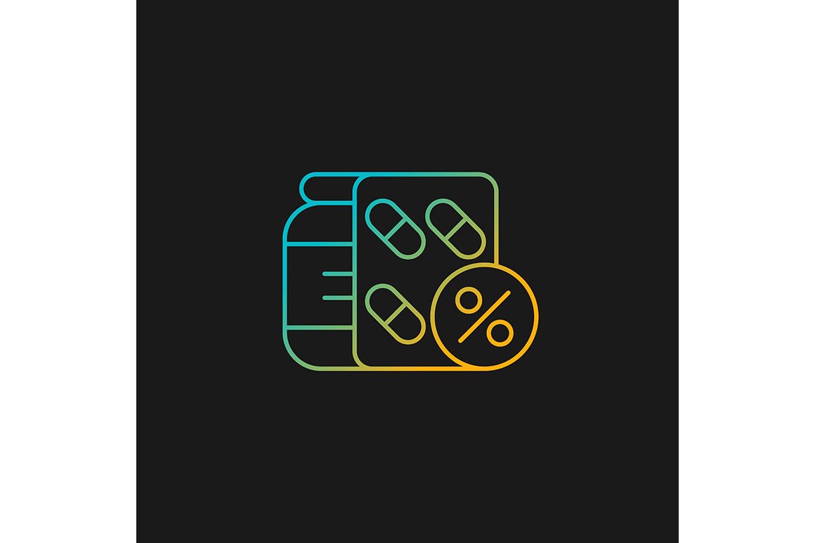 Employee perks and bonuses gradient icons set for dark and light mode