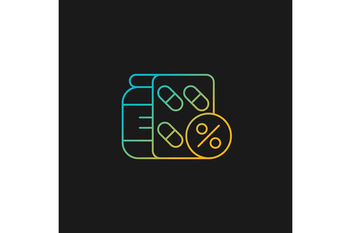 Employee perks and bonuses gradient icons set for dark and light mode