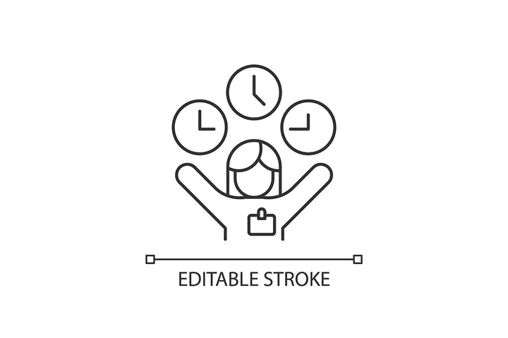 Employee perks and bonuses linear icons set for dark and light mode