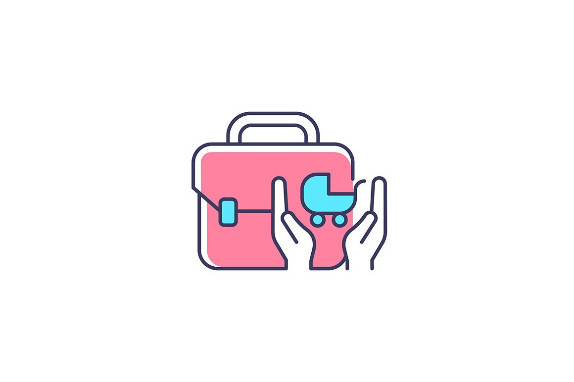 Employee perks and bonuses RGB color icons set