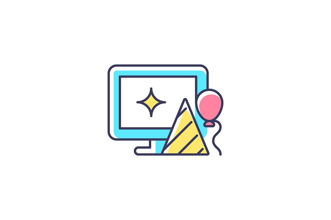 Employee perks and bonuses RGB color icons set