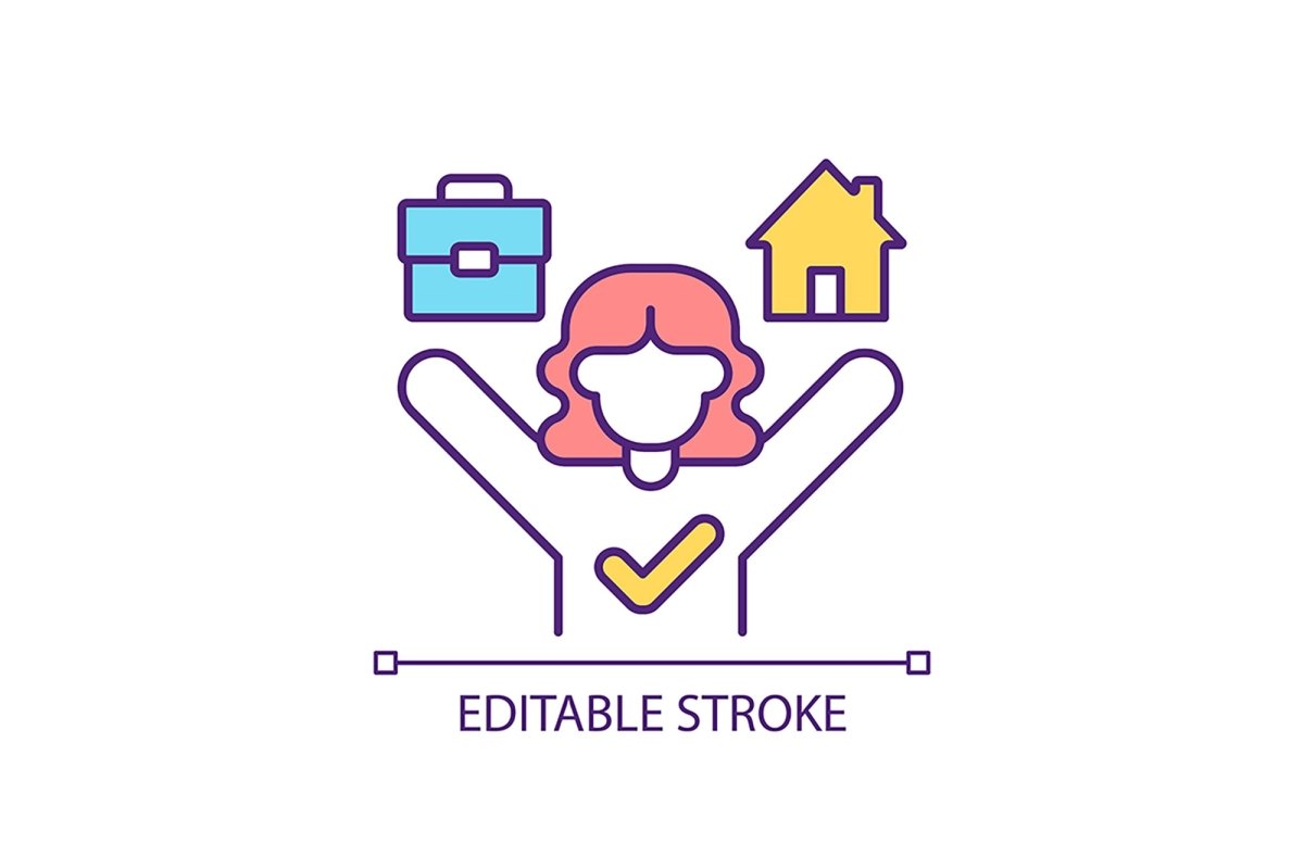 Employee productivity RGB color icon set