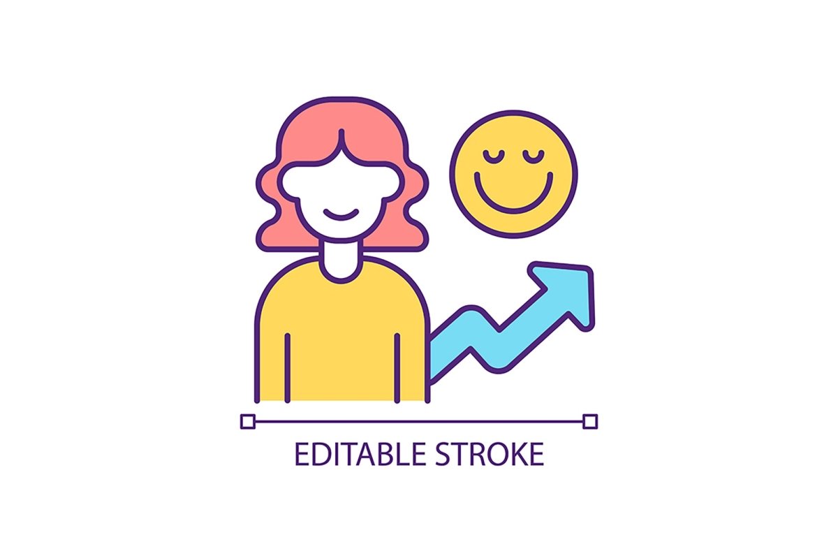 Employee productivity RGB color icon set