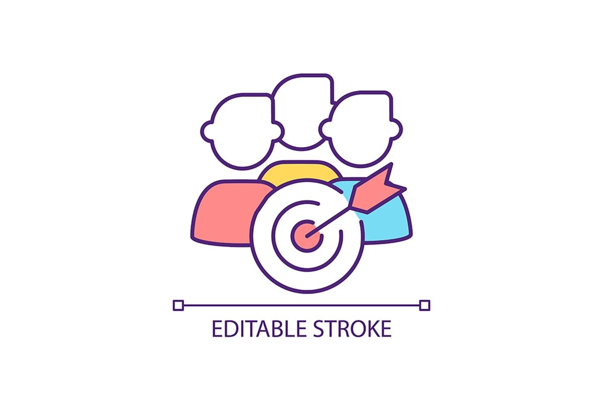 Employee productivity RGB color icon set