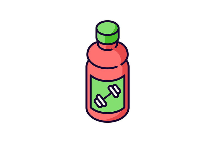 Energy drinks and caffeine RGB color icons set