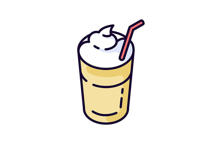 Energy drinks and caffeine RGB color icons set