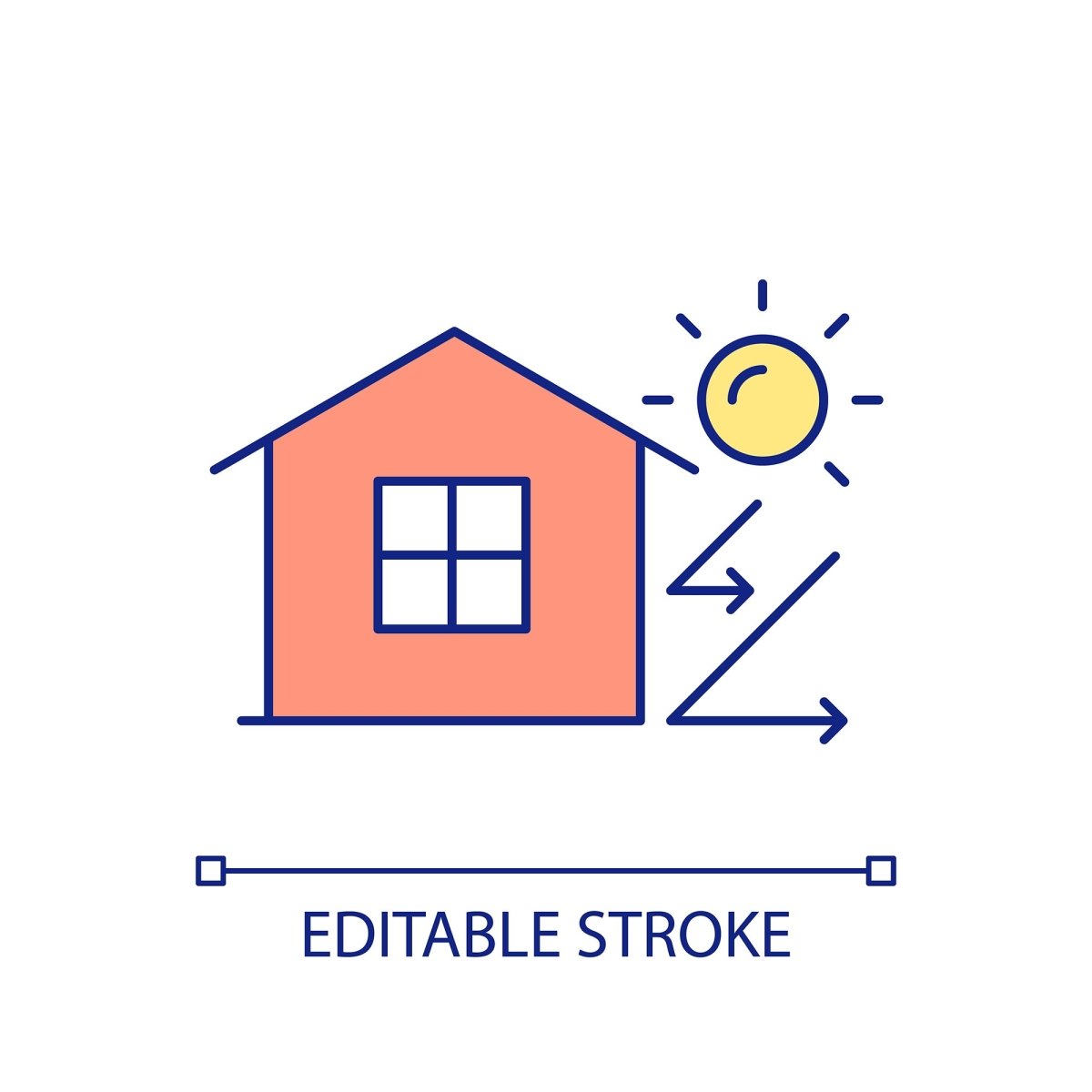 Energy efficiency RGB color icons set