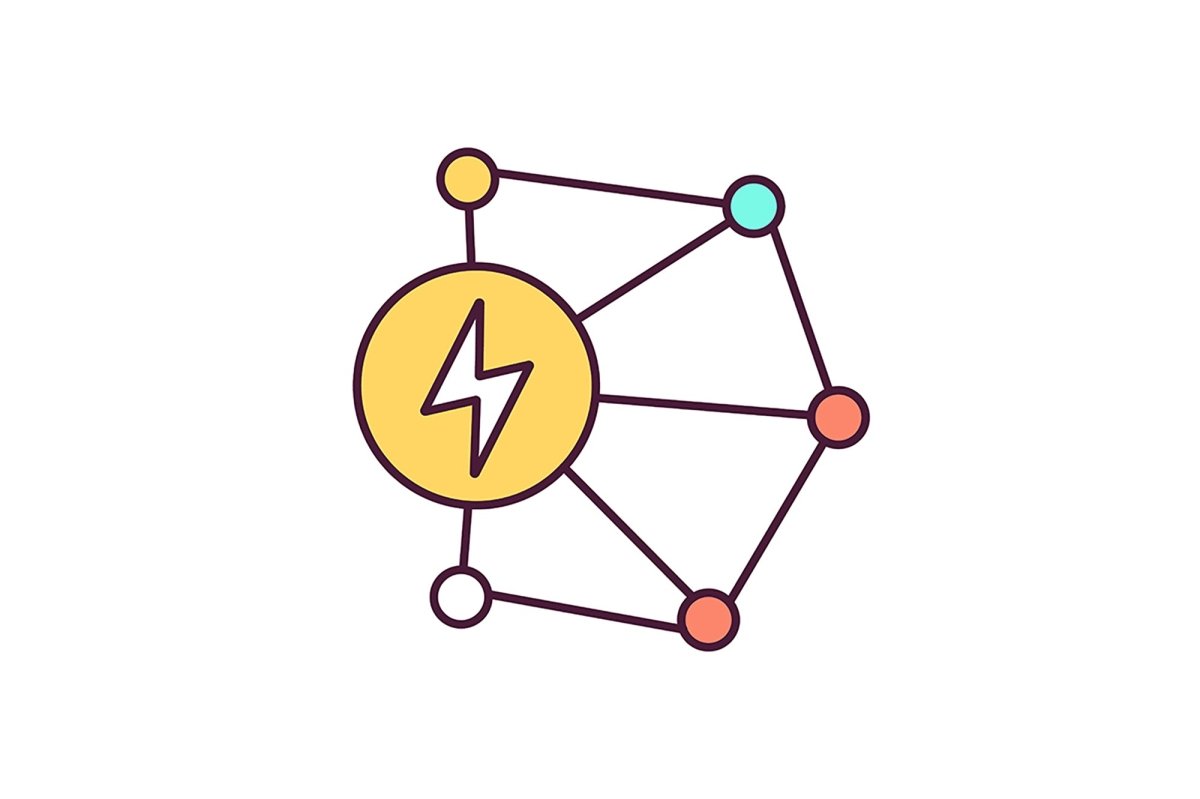 Energy industry RGB color icons set