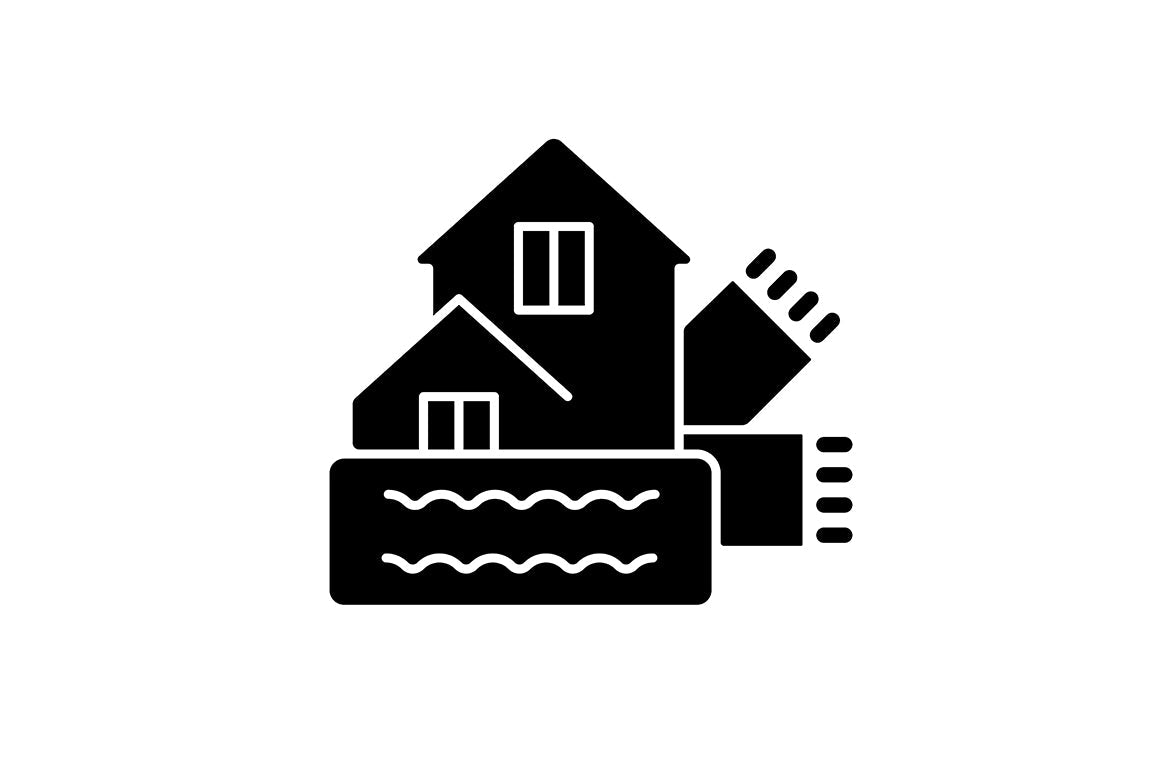 Energy purchase black glyph icons set on white space