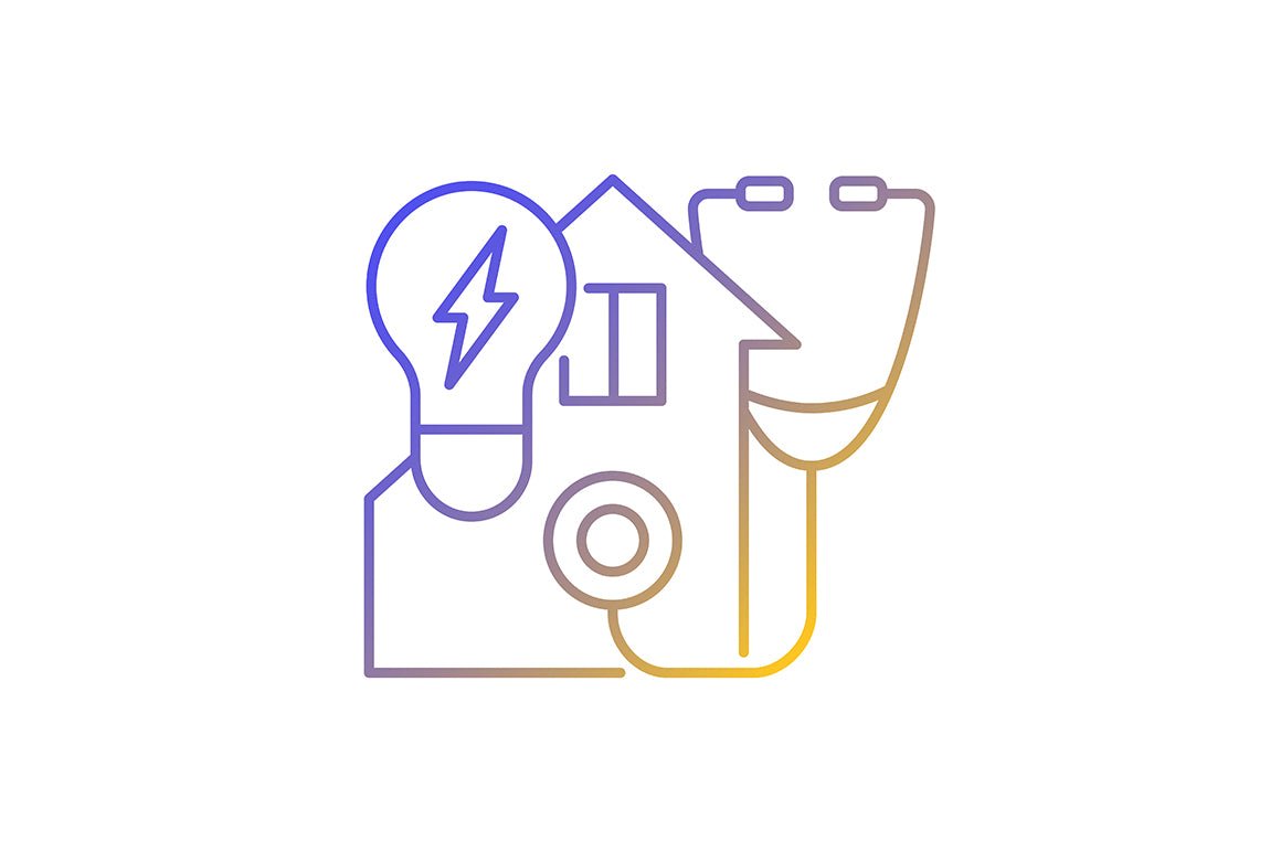 Energy purchase linear icons set