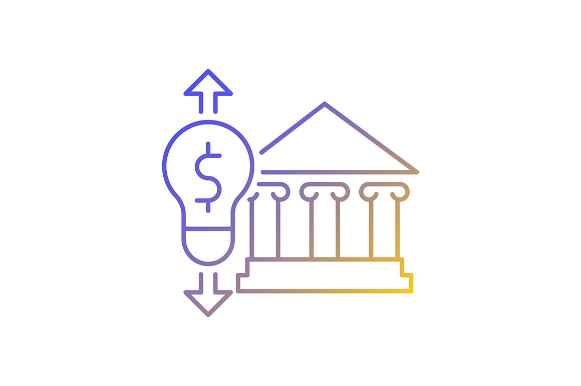 Energy purchase linear icons set