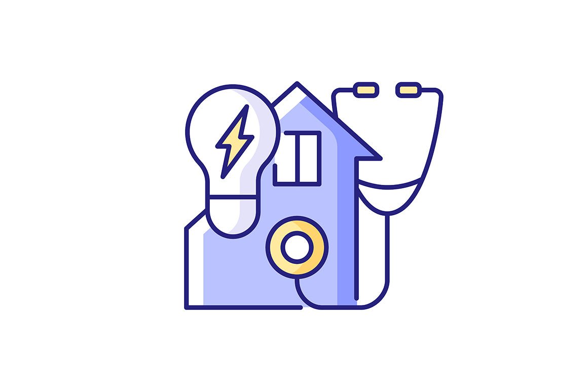 Energy purchase RGB color icons set