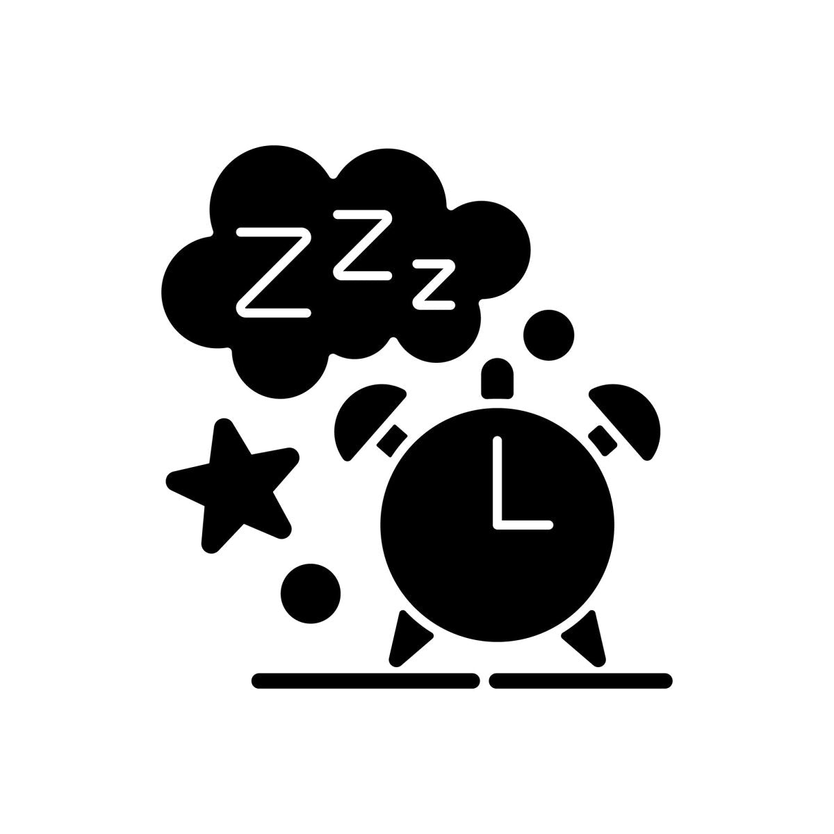 Everyday routine black glyph icons set on white space