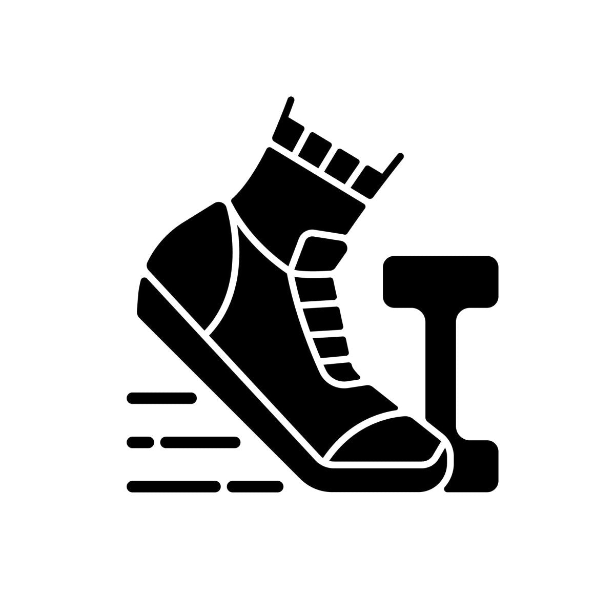 Everyday routine black glyph icons set on white space