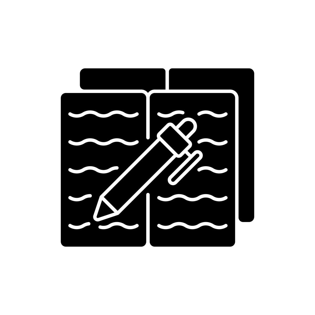 Everyday routine black glyph icons set on white space