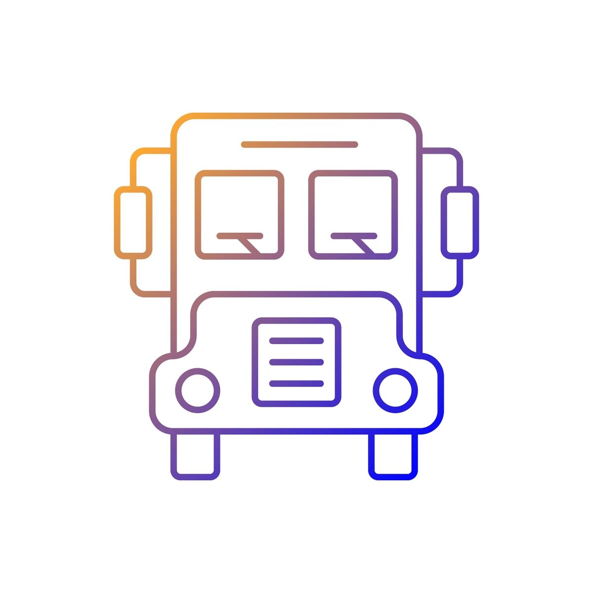 Everyday routine gradient linear vector icons set