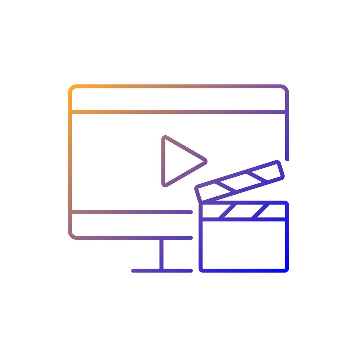 Everyday routine gradient linear vector icons set