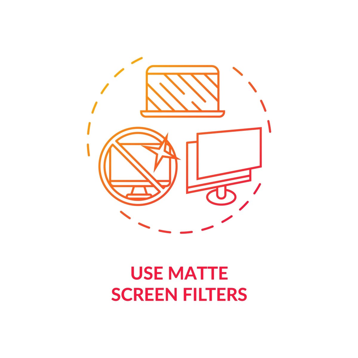 Eye health concept icons bundle