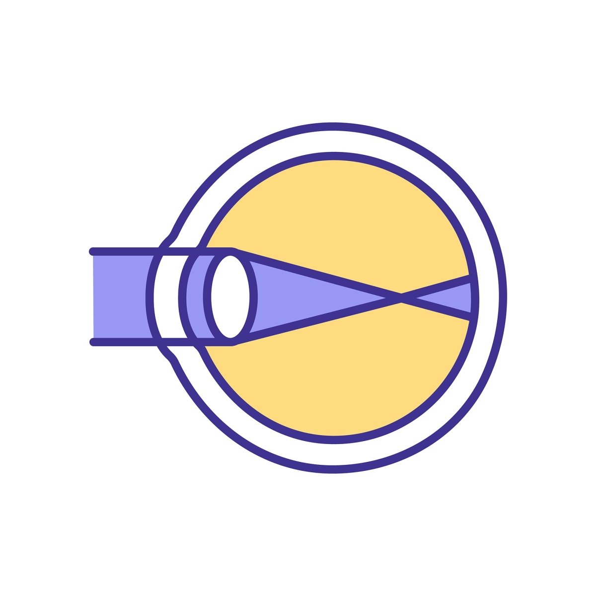 Eye health RGB color icons set