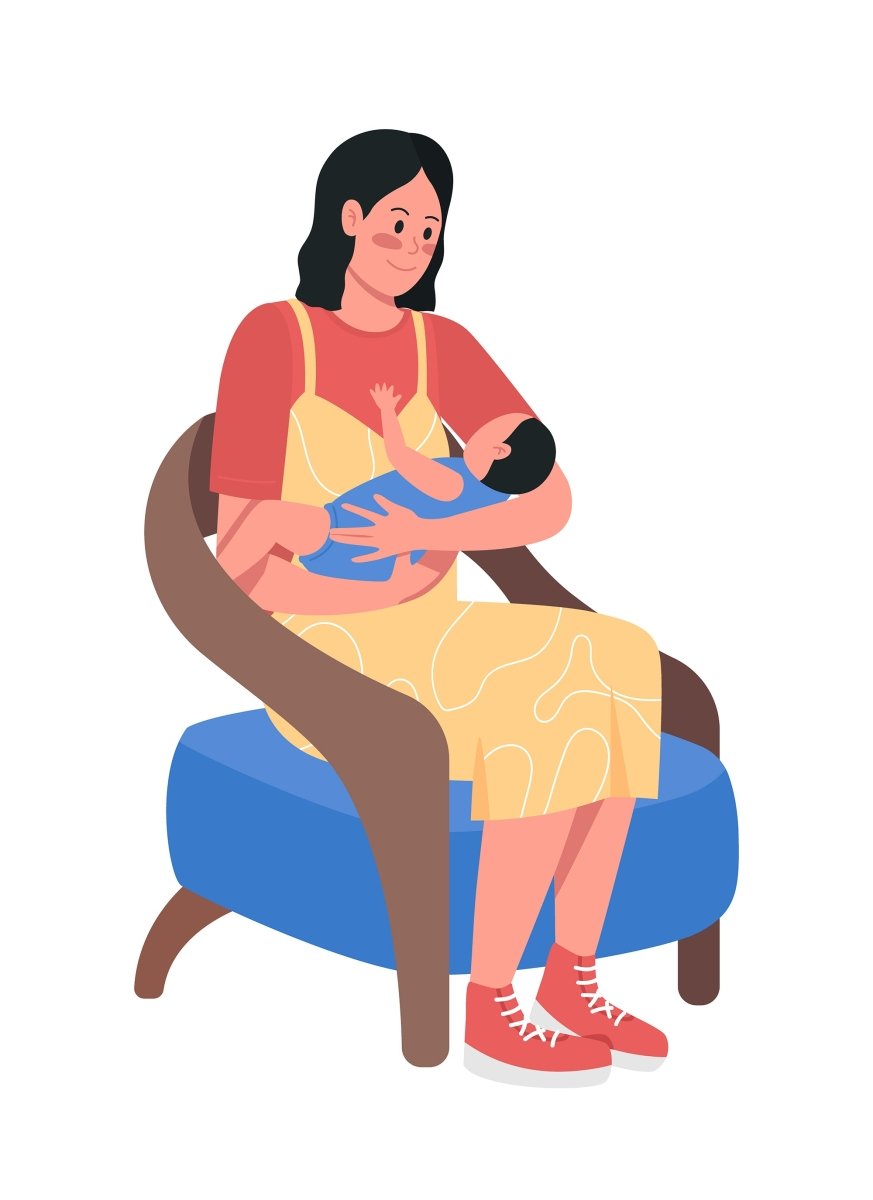 Family illustrations flat color vector bundle