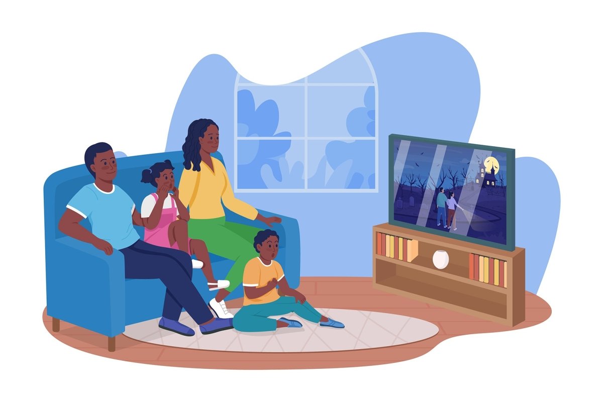 Family time vector isolated illustration bundle