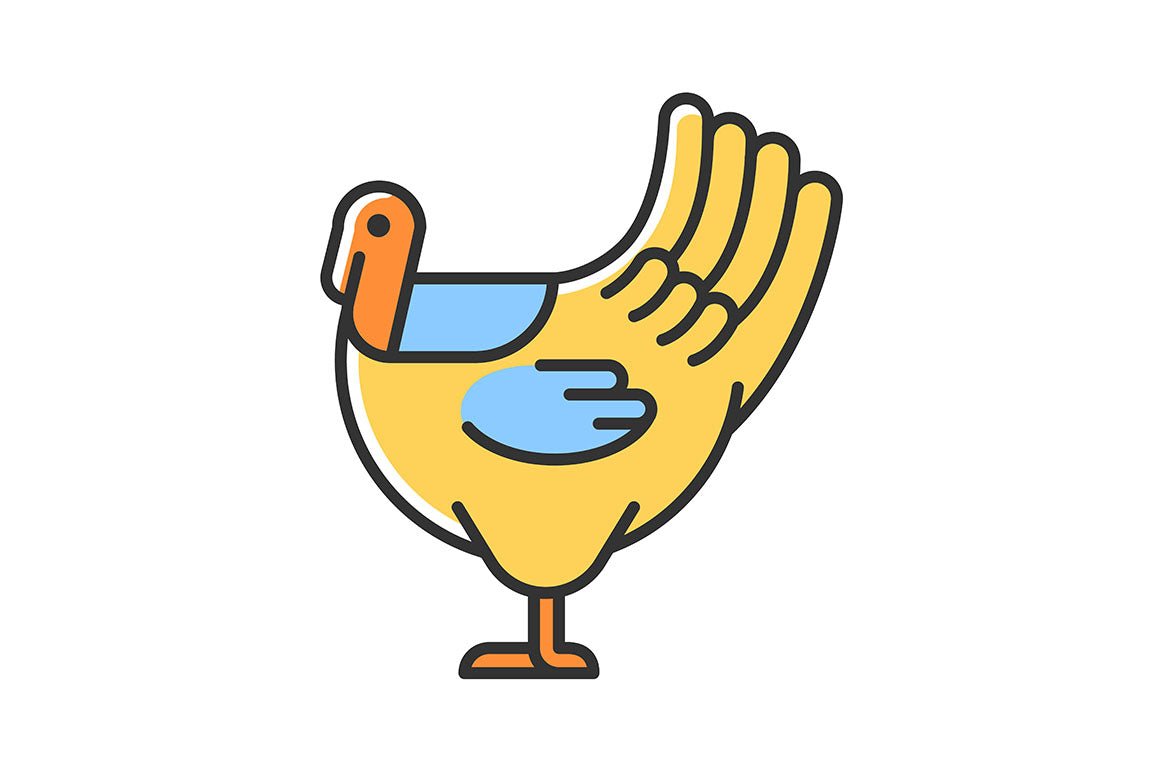 Farm birds for poultry RGB color icons set