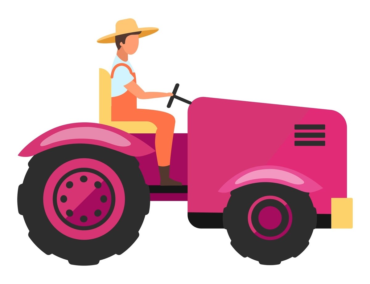 Farm flat vector illustrations set