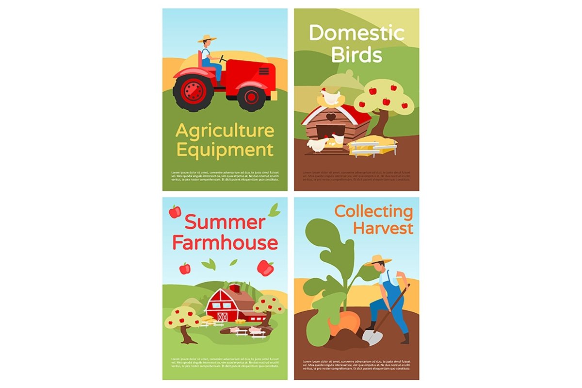 Farming brochure template