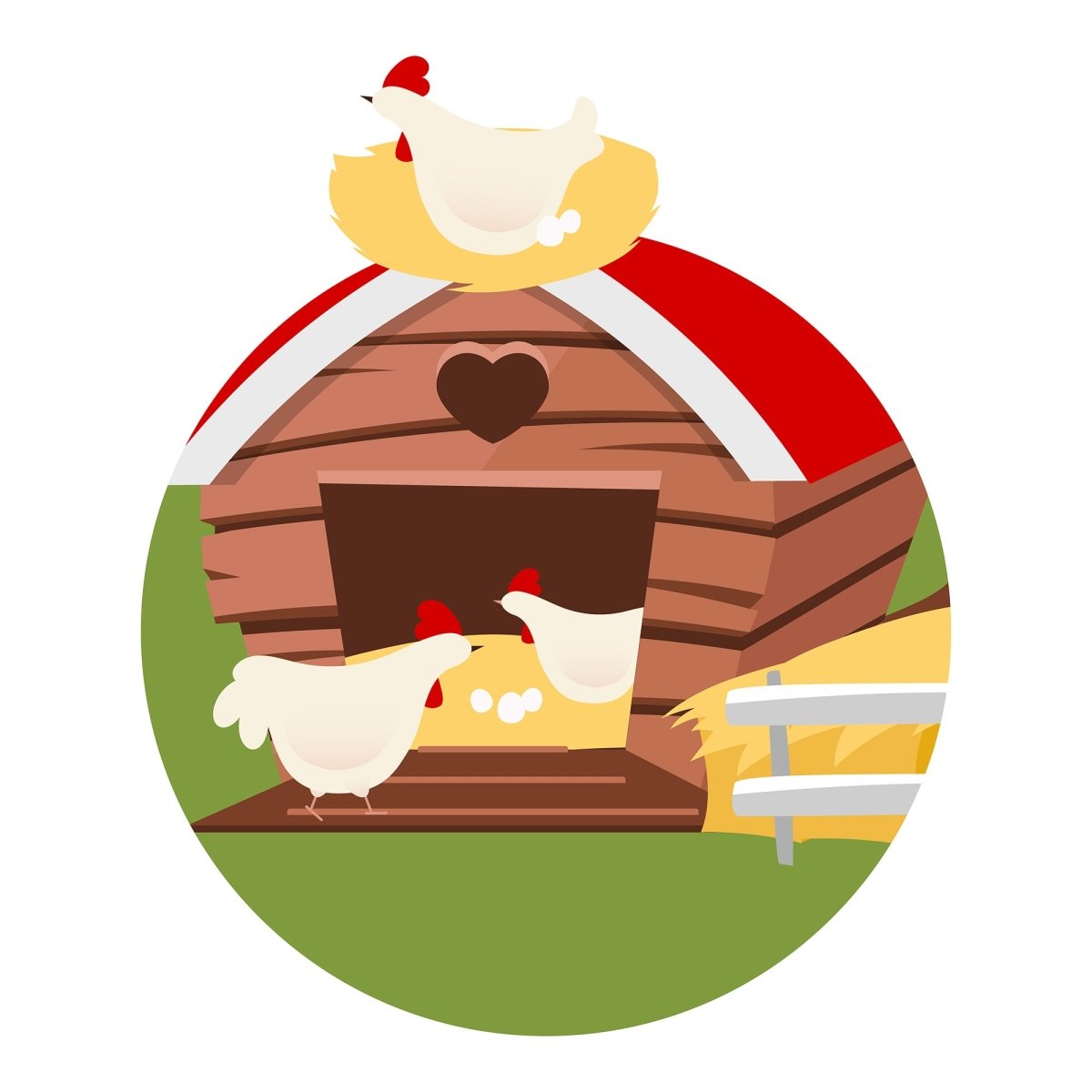 Farming flat concept icons set