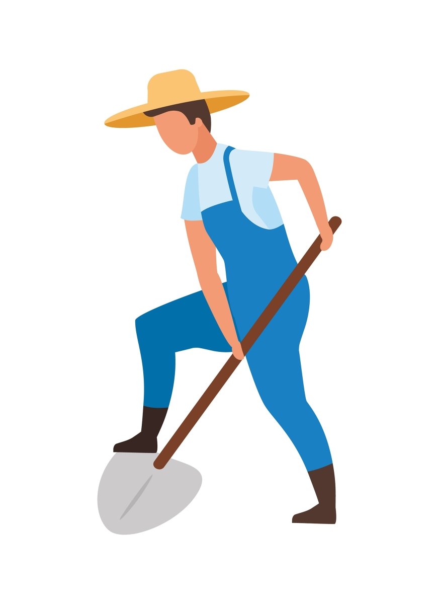 Farming flat vector illustrations set
