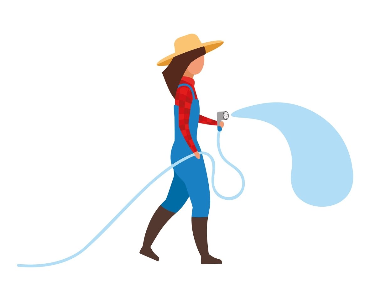 Farming flat vector illustrations set