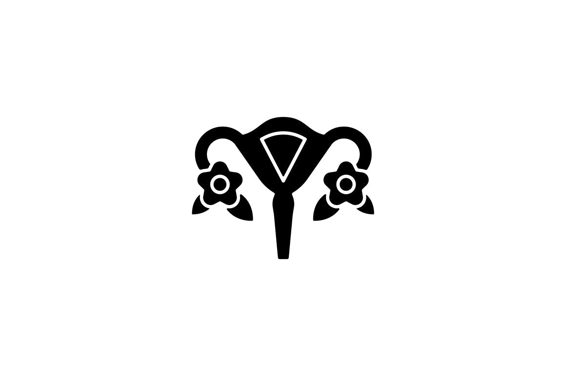 Feminism symbols black glyph icons set on white space