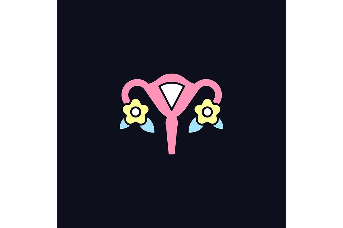 Feminism symbols light and dark theme RGB color icons set