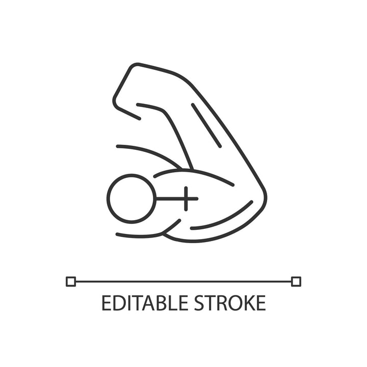 Feminism symbols linear icons set for dark and light mode