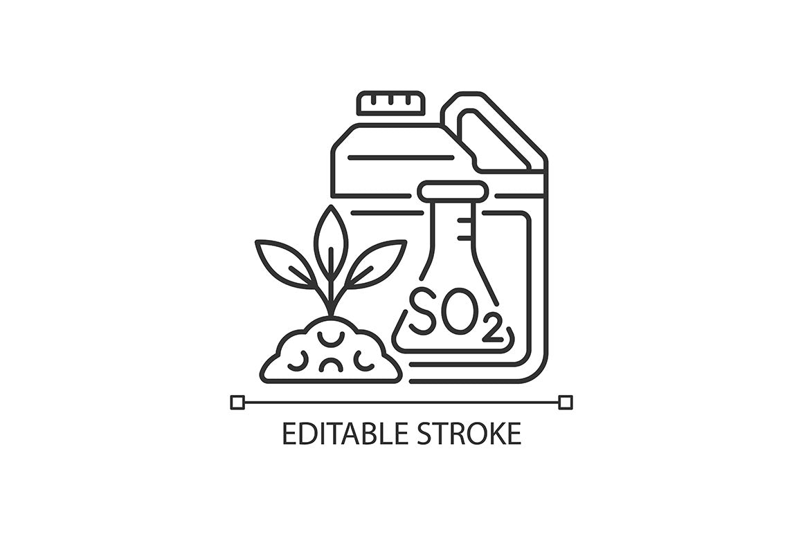Fertilizers type linear icons set