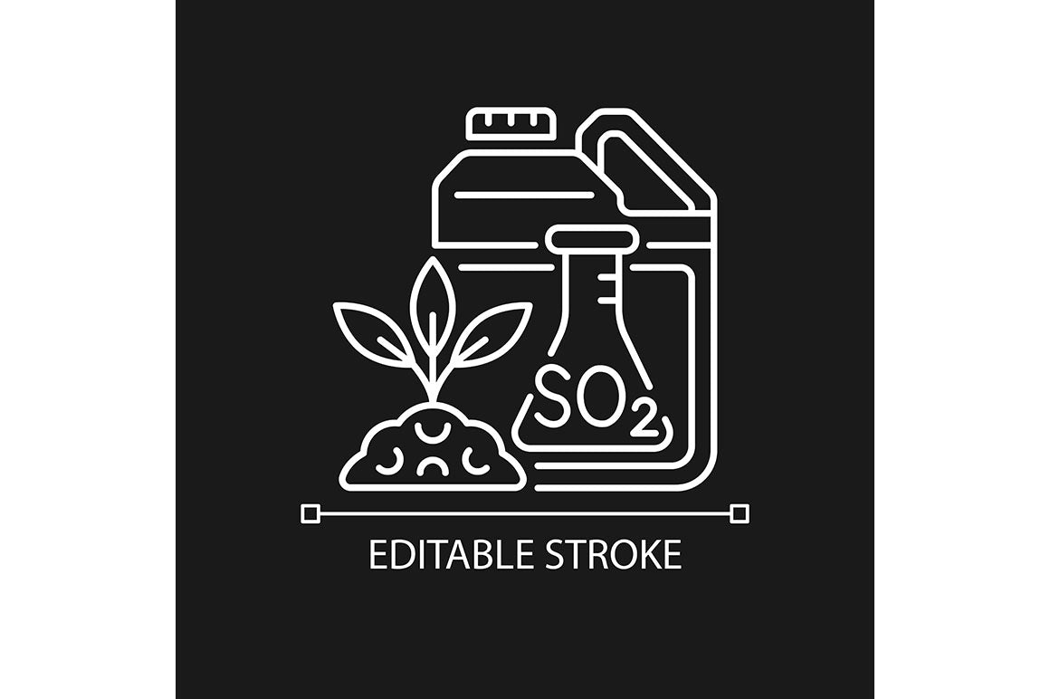 Fertilizers type linear icons set