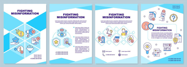Fighting misinformation brochure template